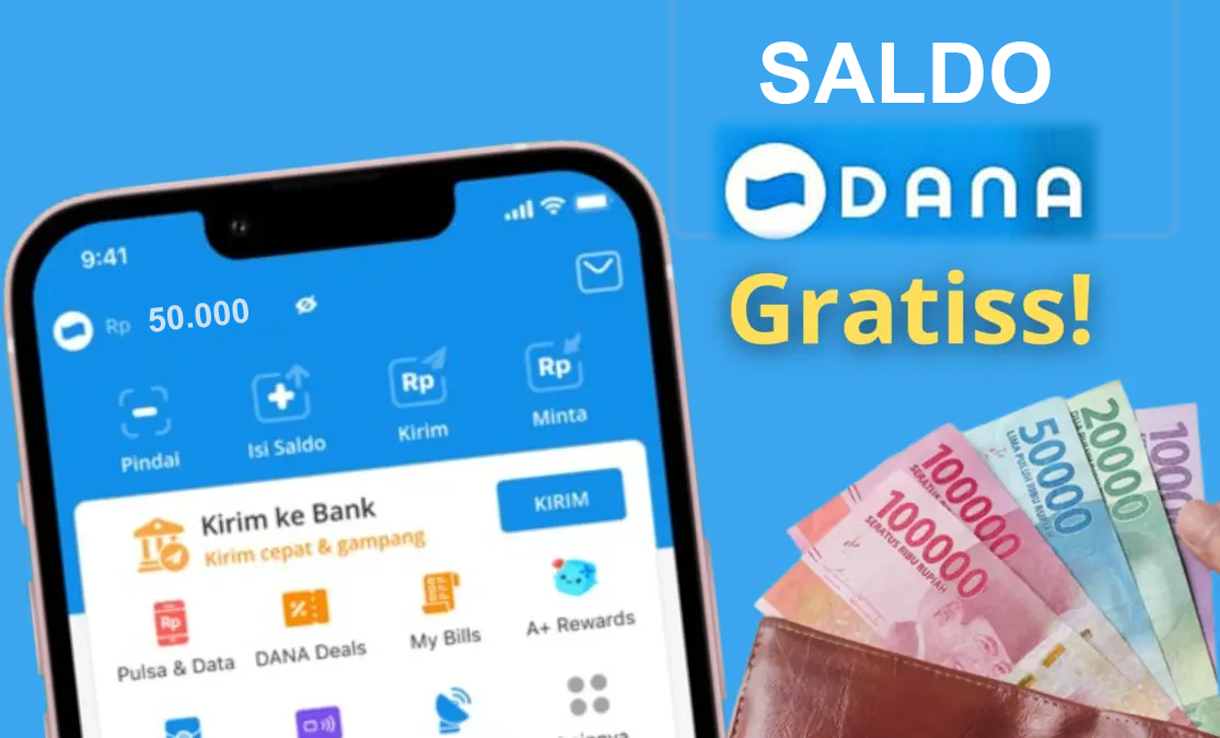 Percaya Gak Percaya, Tapi Saldo DANA Gratis Rp50.000 Bisa Masuk Dompet Digital Kamu, Tinggal Klik Ini