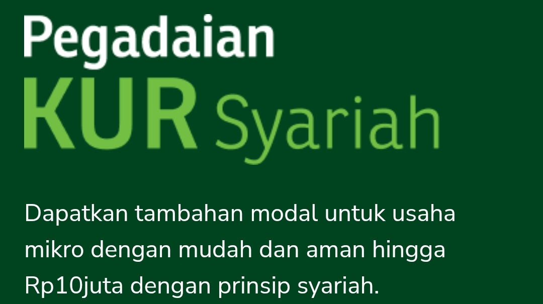 Berikut Syarat Pengajuan KUR Syariah Pegadaian, Pinjaman Bebas Riba, Angsuran Rp5 Juta Cicilan Cuma Rp146 Ribu