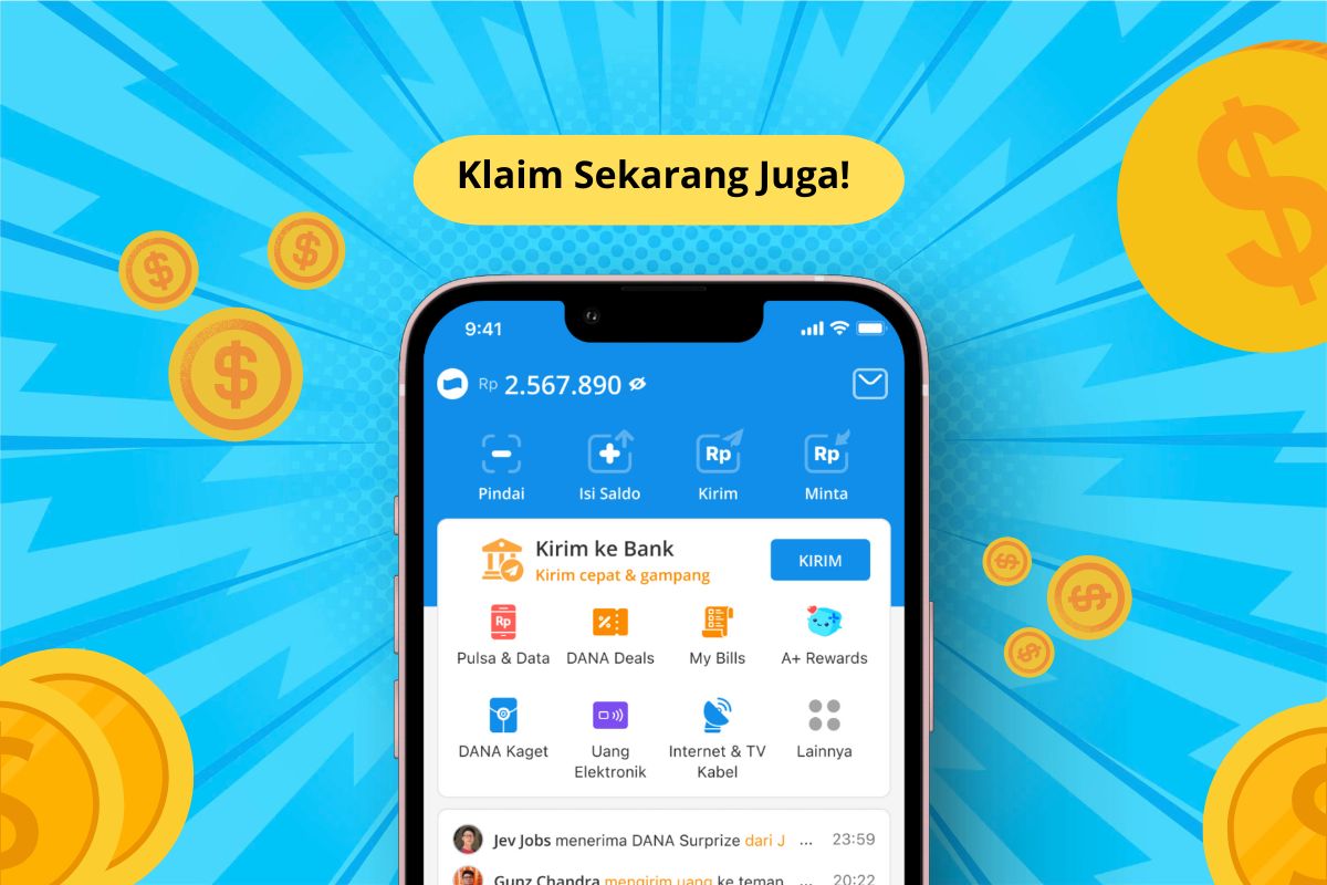 Selamat Nomor HP Anda Dapat Saldo DANA Gratis Rp239.00 Hari Ini, Buruan Klaim Sekarang Juga!