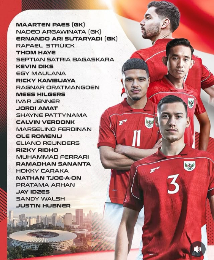 Siap Hadapi Australia dan Bahrain! Skuad Sementara Pilihan Patrick Kluivert Didominasi Pemain di Liga Eropa
