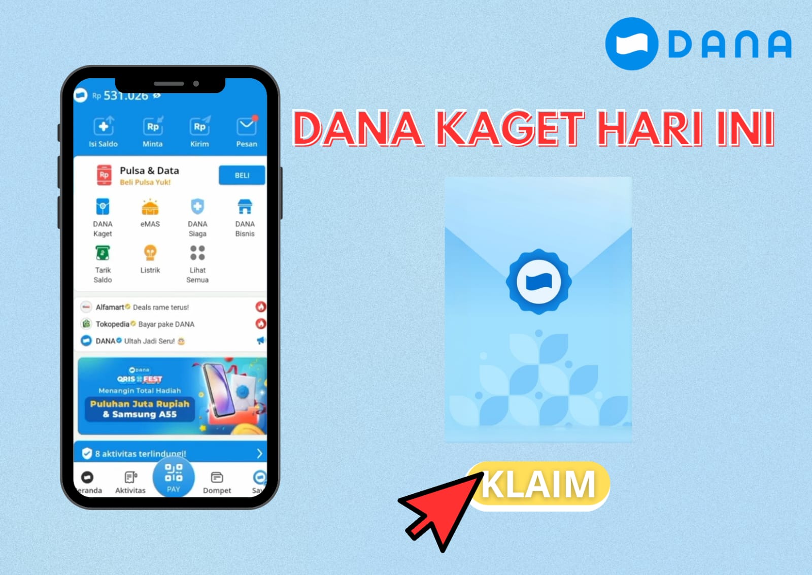 Gas Klaim! Link Dana Kaget Hari Ini Rp473.956 Langsung Cair, Ambil Sebelum Kehabisan!