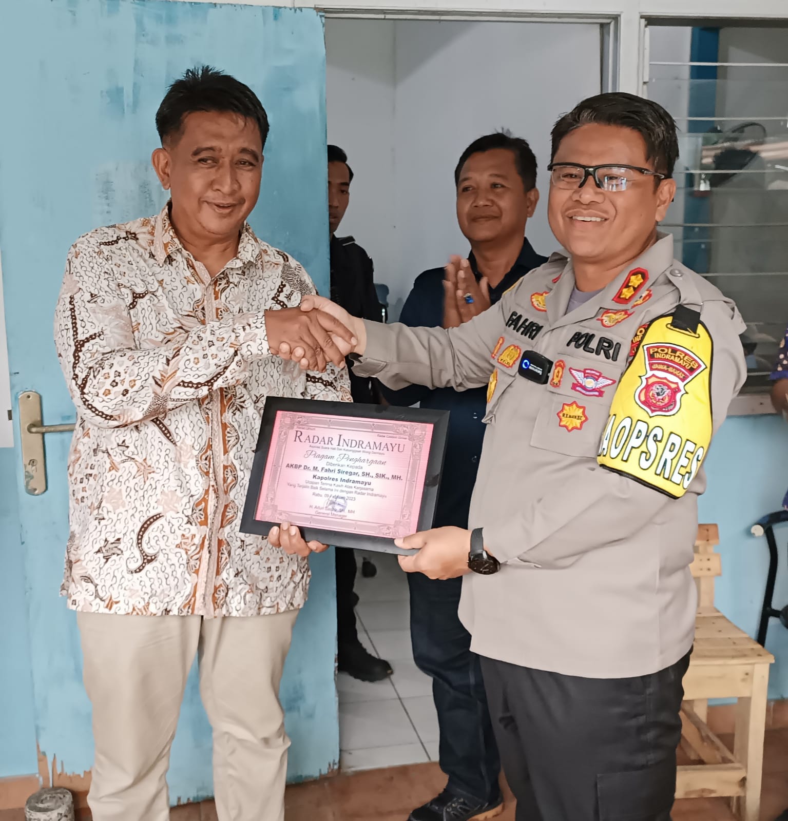 Hari Pers Nasional, Kapolres Kunjungi Radar Indramayu 