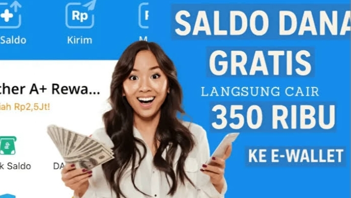 SELAMAT! Nomor Kamu Terpilih, Klaim Saldo Dana Gratis Rp350 Ribu dari Apk DANA 'Main 1 Jam Auto Cuan'