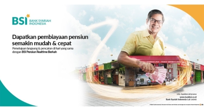 Kredit Pinjaman Rp350 Juta Bank BSI 2025 Untuk Pensiunan, 15 Tahun Tenor Pelunasan Serta Angsuran Tetap