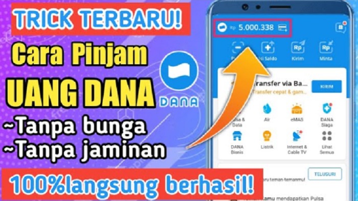 Tanpa Jaminan, Ini Cara Pinjam Uang di Dana Langsung Cair Rp5.000.000 Begini Cara Cepatnya