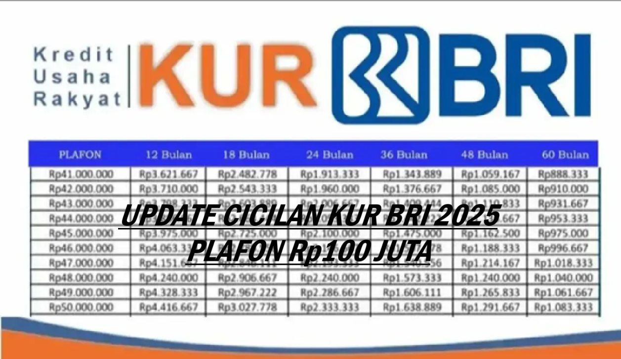 Modal Usaha Rp100 Juta Tanpa Ribet! KUR BRI 2025 Tawarkan Cicilan Super Ringan Hanya Rp300 Ribuan Saja..