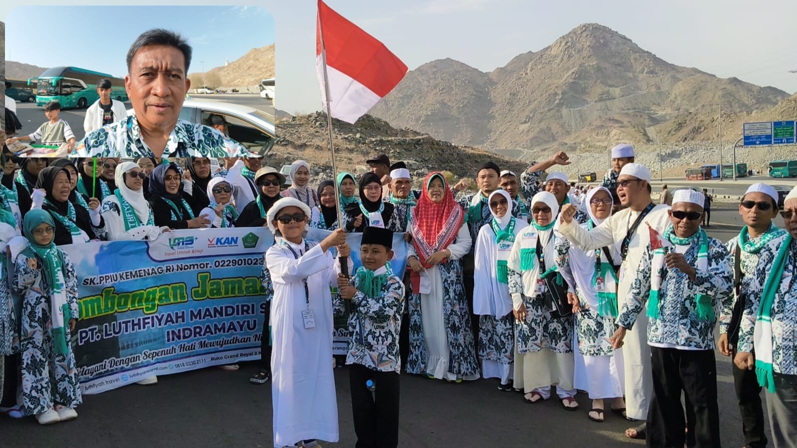 Lagu Indonesia Raya Bergema di Halaman Jabal Rahmah Arab Saudi