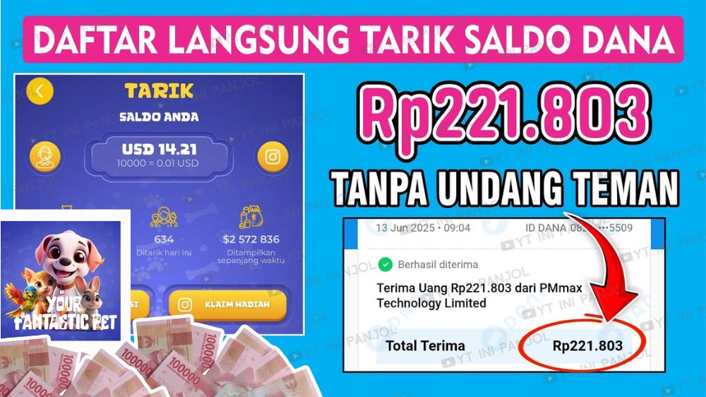 Kerja Hanya Rebahan Sambil Main HP Bisa Cuan Hingga Rp1.830.000 dari Aplikasi Penghasil Saldo Dana 2025