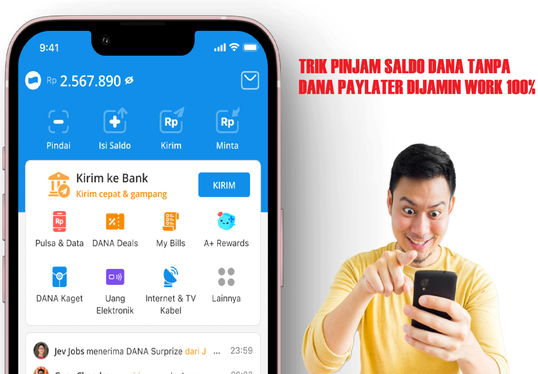 Caranya Gampang! Pinjam Saldo DANA Tanpa DANA Paylater Bisa Cair Sampai Rp5 Juta, Begini Trik Rahasianya