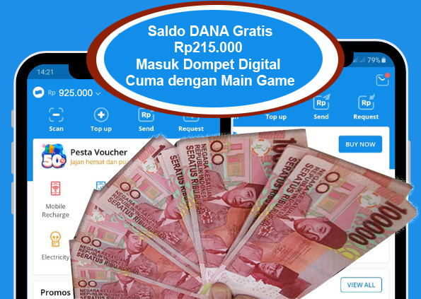 Tak Disangka! Saldo DANA Gratis Rp215.000 Masuk Dompet Digital Cuma Mainkan Game Ini