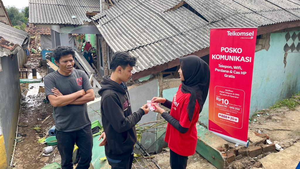 Telkomsel Percepat Pemulihan Jaringan dan Layanan di Cianjur