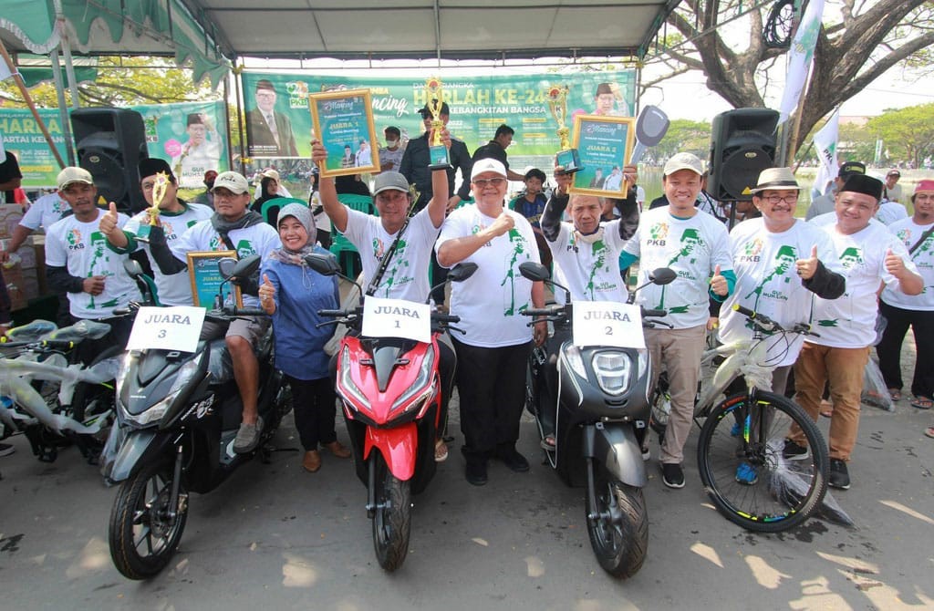 Lomba Mancing Harlah ke-24 PKB Dibanjiri Peserta, Hadiah Utama Tiga Unit Sepeda Motor