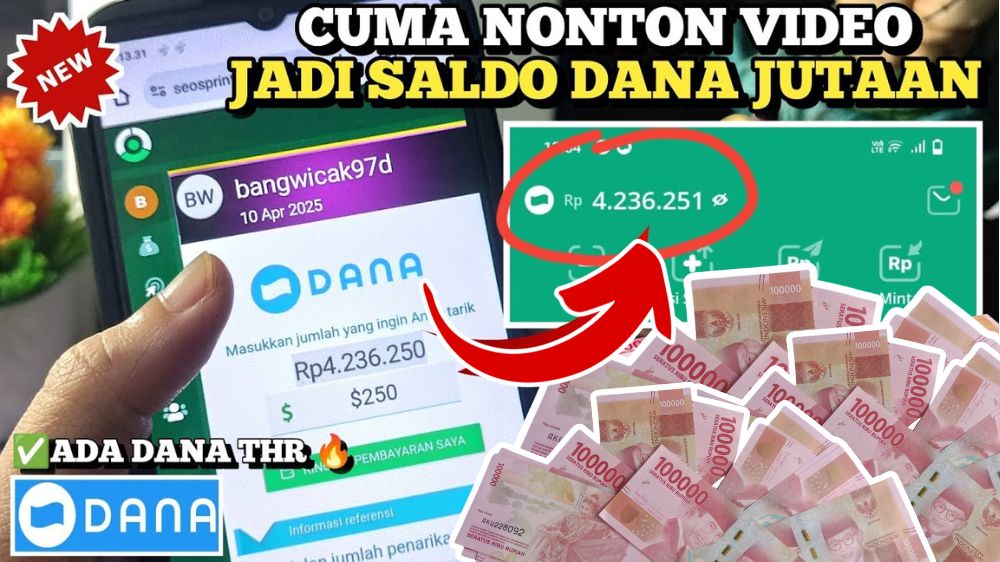 Cuma Modal Rebahan dan YouTube-an Dibayar Saldo DANA Rp4 Juta! Begini Caranya