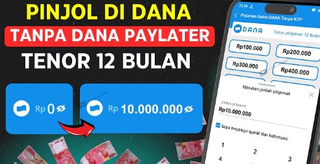 Langsung di ACC Cair Rp1.000.000, Ini Cara Pinjam Uang di Aplikasi DANA Tanpa KTP dan Paylater