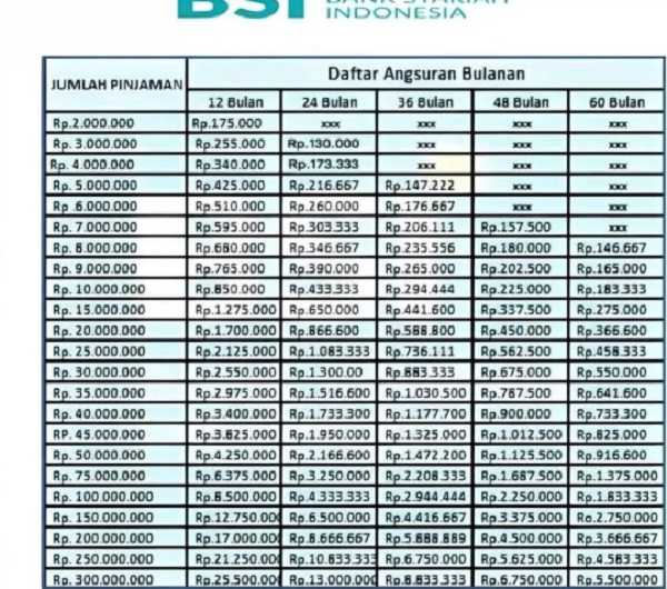 Info Update KUR BSI 2025 Hingga 500 Juta: Dapatkan Tenor Fleksibel Pinjaman 10 Juta Hingga 40 Juta