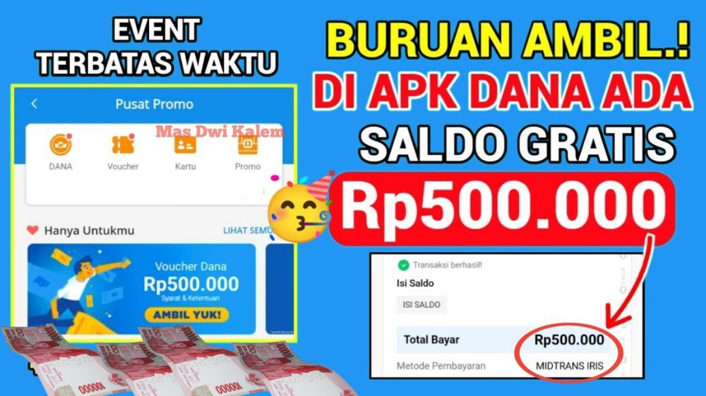 Modal Jempol, Dapat Saldo Hingga Rp500 Ribu! Begini Cara Klaim Voucher Gratis di Aplikasi DANA Tanpa Ribet