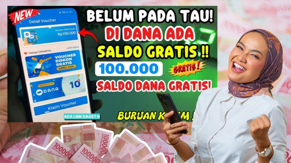 Cara Baru Tambah Saldo Dana Rp100 Ribu di Aplikasi DANA, Tanpa Top Up Lewat Voucher Deals dan Mini Games