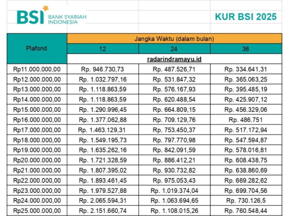 Solusi Modal Usaha! Ajukan Pinjaman KUR BSI 2025 Plafon Hingga Rp100 Juta, Tanpa Ribet dan Tanpa Biaya Admin