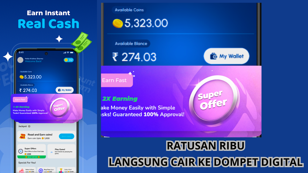 Ini Aplikasi Penghasil Uang Tercepat Modal Bermain Game Cair Ratusan Ribu Rupiah! Cek Deskripsinya Disini