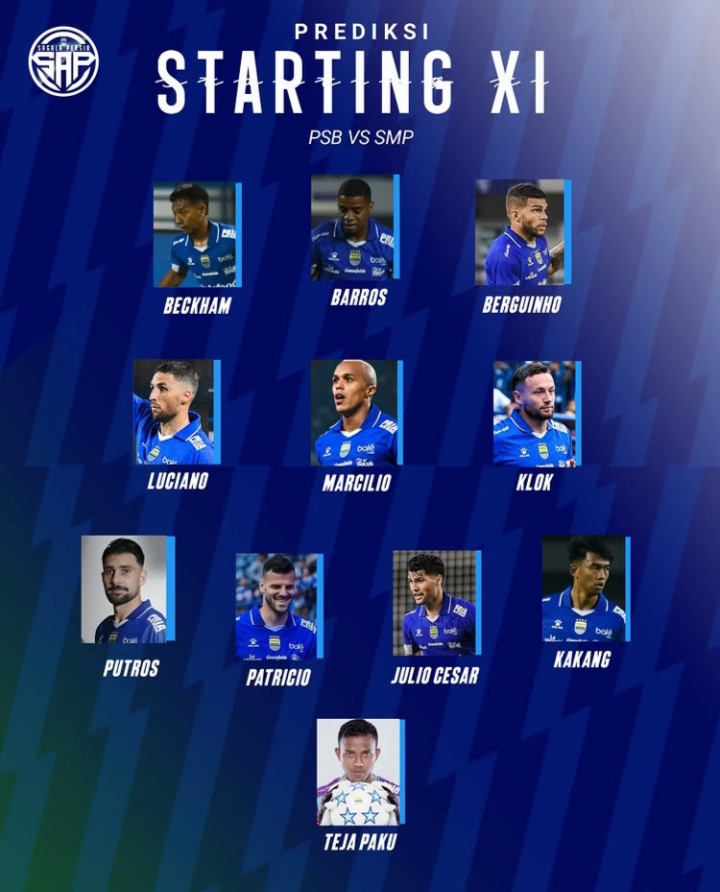 Tanpa Ramon Tanque dan Dewangga, Ini Prediksi Starting XI Persib Bandung vs Semen Padang FC di Laga Perdana