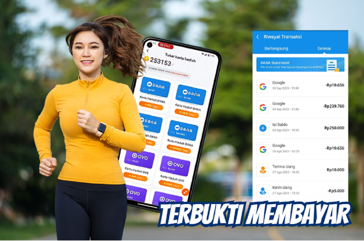 Jogging Dibayar! Aplikasi Penghasil Dana Tanpa Undang Teman yang Viral di 2025, Terbukti Membayar Ratusan Ribu