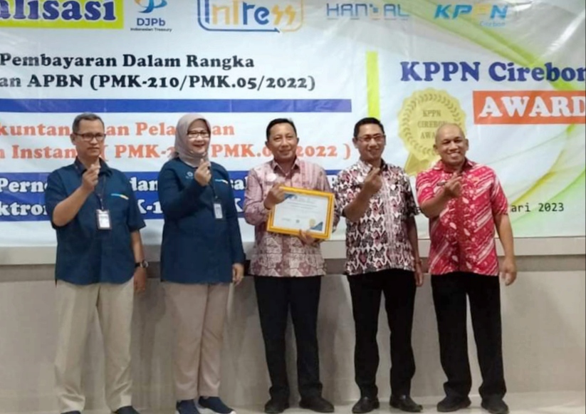 DPMD Kabupaten Indramayu Raih Penghargaan dari KPPN Cirebon