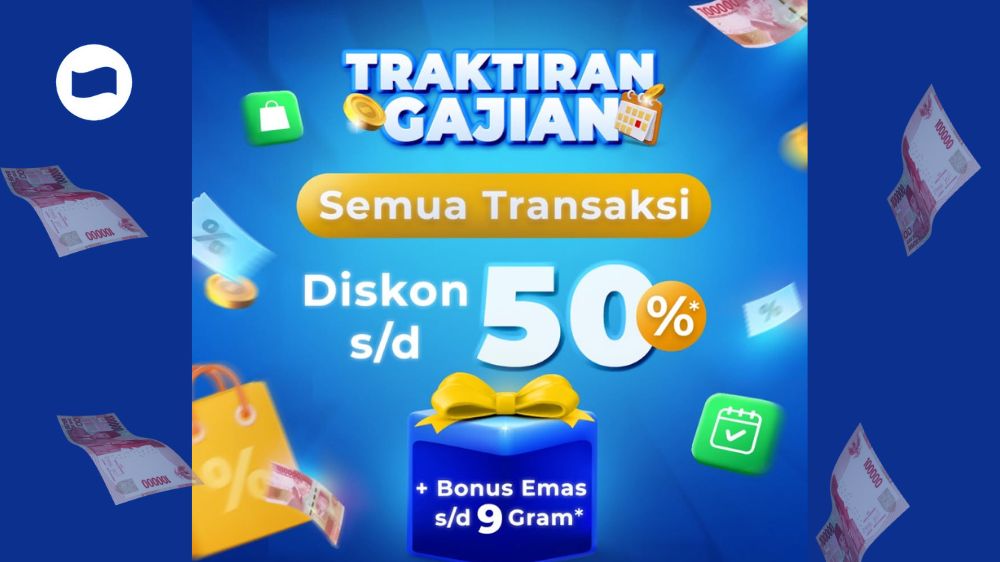 Wow! Diskon 50 Persen dan Emas 9 Gram di DANA! Kesempatan Terbatas, Buruan Manfaatkan Sekarang!