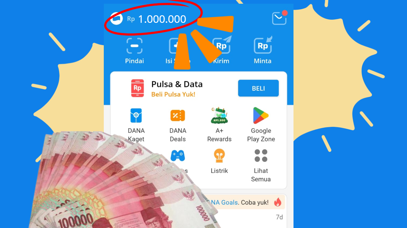 Selamat! Nomor DANA Anda Dapat Berkah Link DANA Kaget Hari Jumat, 16 Mei 2020 Sebesar Rp1.000.000