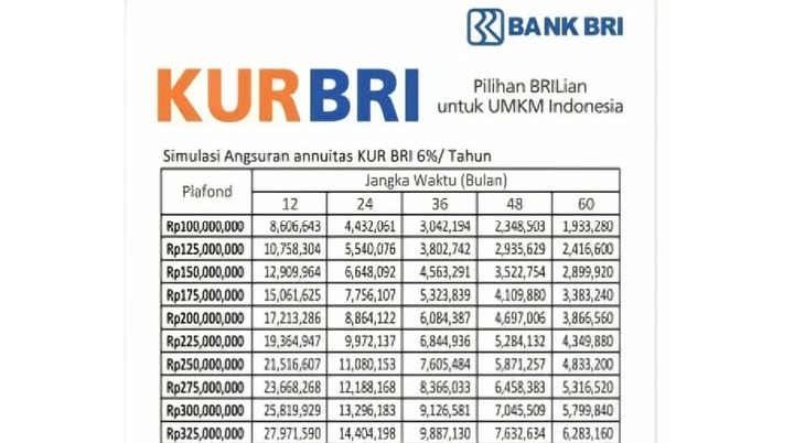 Pinjaman KUR BRI 50 Juta Angsurannya Berapa? Cek Informasi Lengkap tentang Angsurannya di Sini!