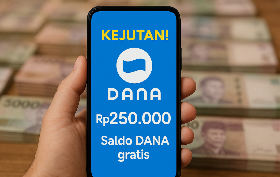 Saldo DANA Gratis Edisi Hari Minggu Sebesar Rp250.000 Khusus Sore Ini, Klaim DANA Kaget Terbaru di Sini