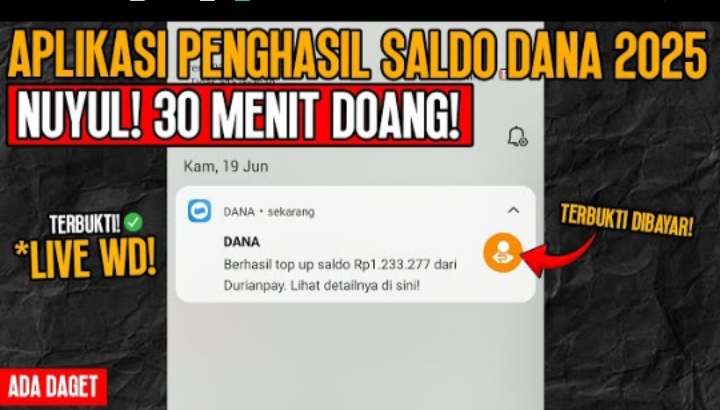 Gokil! Cuma Main Hitung-hitungan Ala Anak SD Dapat Saldo DANA Gratis Rp1.233.277 dari APK Penghasil Uang 2025