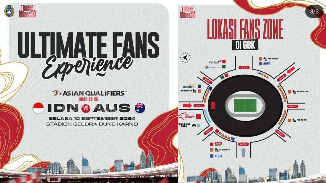 Ini Rundown Ultimate Fans Experience Indonesia Vs Australia Di SUGBK Besok, Khusus Kamu Yang Nonton Di SUGBK!