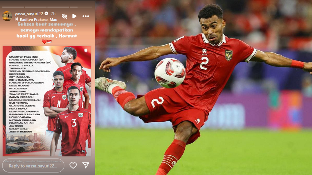 Tidak Dipanggil Bela Timnas Indonesia, Yakob Sayuri Tulis Pesan Menyentuh Untuk Skuad Indonesia