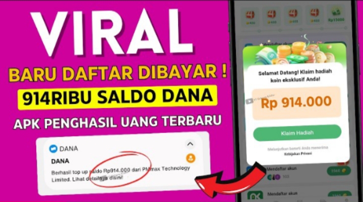 Buktikan Sendiri! Saldo DANA Gratis Langsung Cair Rp914.000 dari Aplikasi Ini, Tugasnya Gampang Banget!