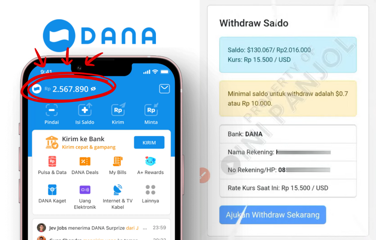Modal HP RAM 2GB dan Kuota Internet 1GB, Langsung Cair Saldo Dana Gratis dari Google Sebanyak Rp2 Jutaan