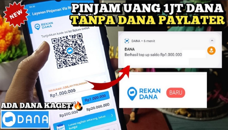 Ini Cara Pinjam Saldo DANA 1 Juta Tanpa E-KTP, Langsung Cair Gak Sampai 1 Menit Diawasi oleh OJK! 