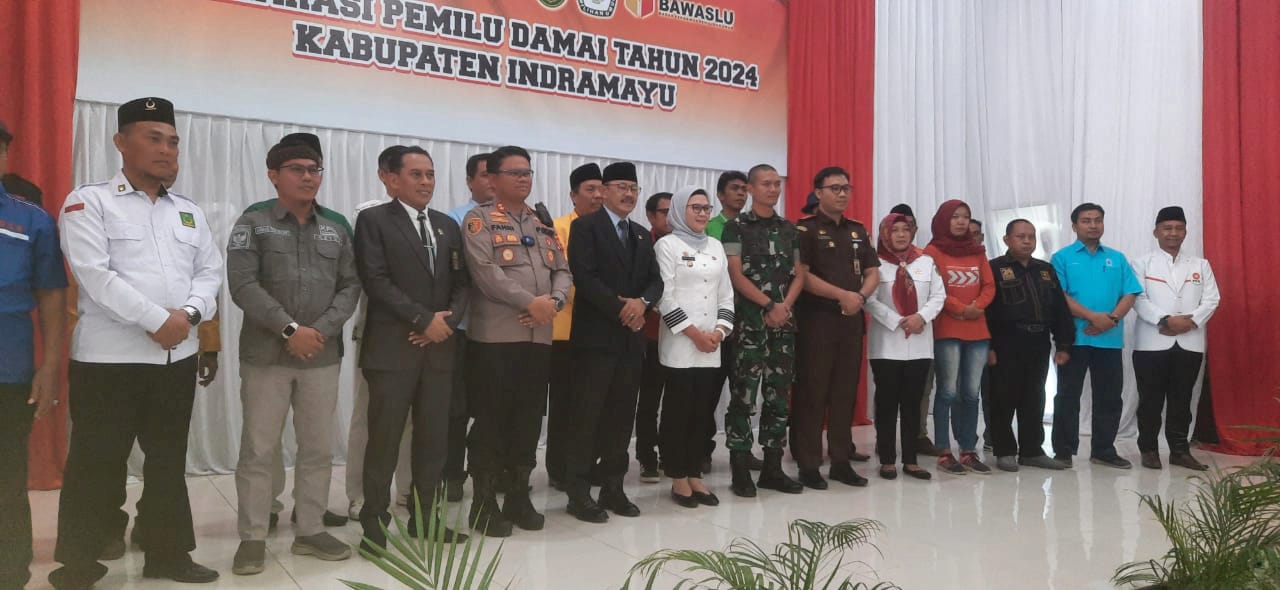 Polres Indramayu Gelar Deklarasi Damai Pemilu 2024
