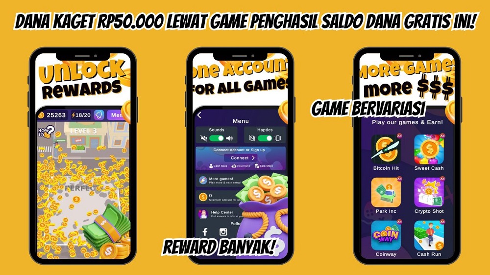 Aplikasi Gokil! Dana Kaget Hari Ini Langsung Cair Lewat Game Penghasil Saldo Dana Gratis Ini, Unduh Sekarang