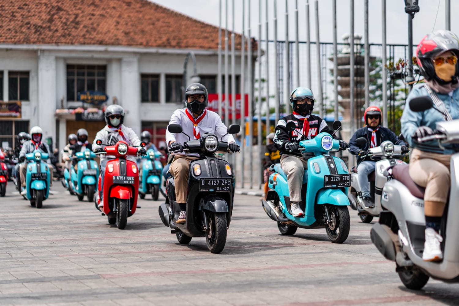 Yamaha Gelar Touring Sumpah Pemuda Bertema Fazzio Tour De Heritage di Jawa Barat