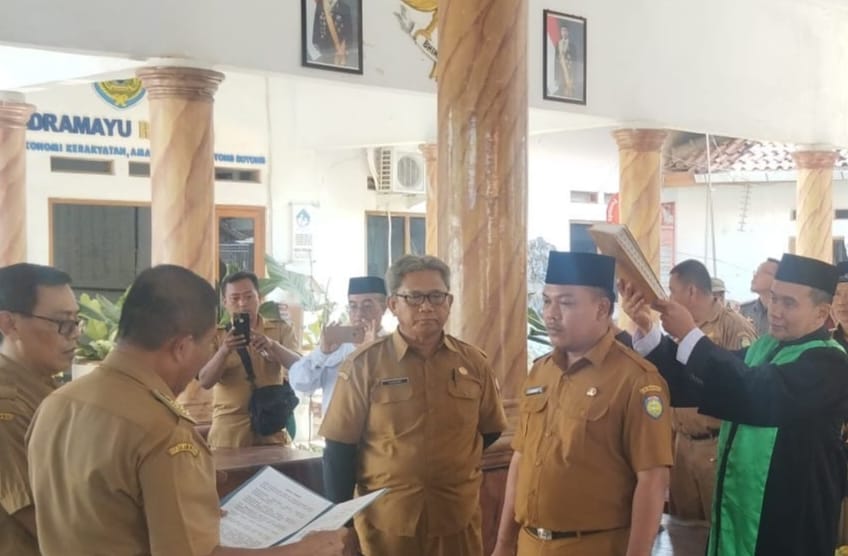 Casmudi Dilantik Jadi Pj Kuwu Tersana
