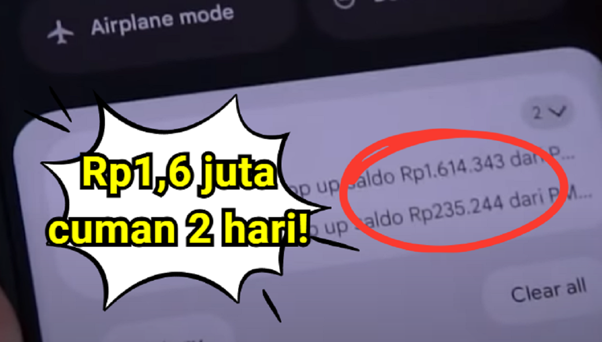 Cuman 2 Hari Langsung Dapat Rp1,6 Juta Cuman dari Main Game Tanpa Undang Teman! Cocok untuk Kaum Mageran
