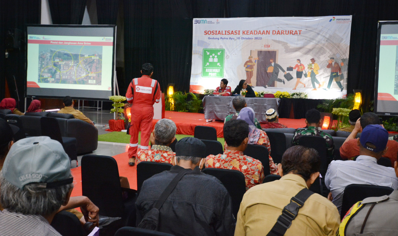 Pertamina RU VI Sosialisasi Keadaan Darurat dan Simulasi Evakuasi Saat Sirine Berbunyi