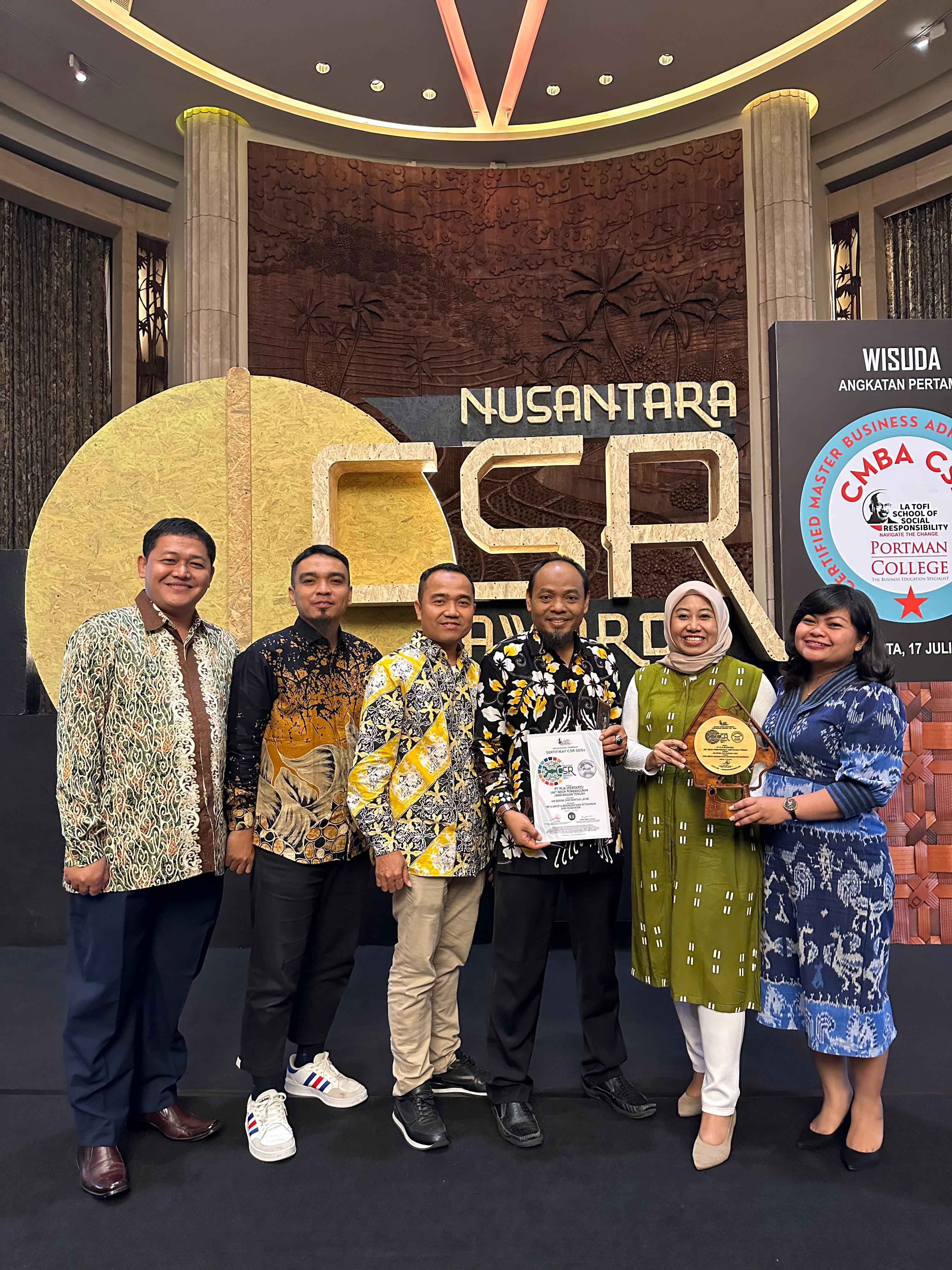 PLN UIP JBT Raih Penghargaan Platinum Plus pada Nusantara CSR Awards 2024