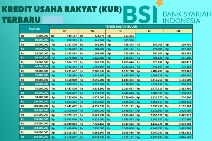 Ajukan Pinjaman Tanpa Riba? Pinjaman KUR BSI Solusinya, Dapatkan Limit Hingga 500 Juta dengan Prinsip Syariah