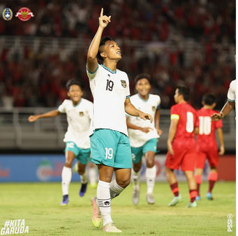 Kalahkan Hongkong 5-1,  Timnas U-20 Indonesia Gusur Vietnam