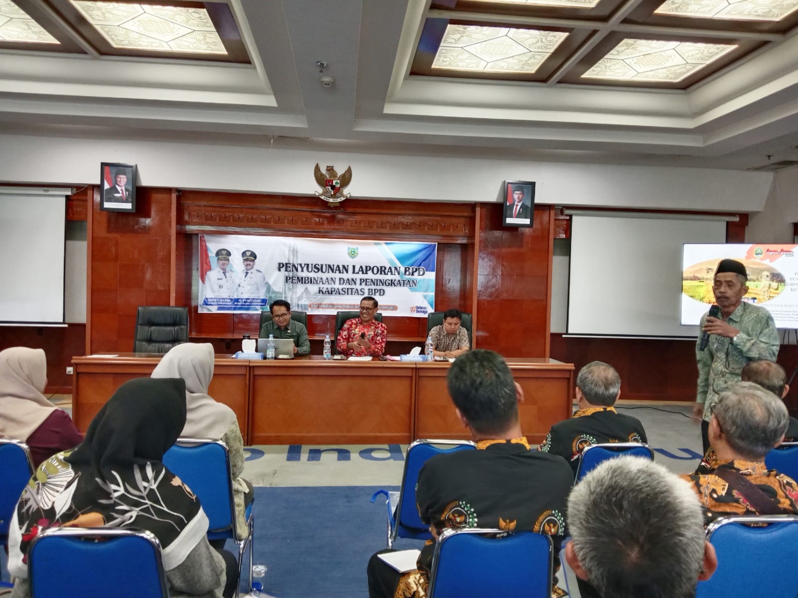 DPMD Indramayu Gelar Pembinaan dan Peningkatan Kapasitas Anggota BPD