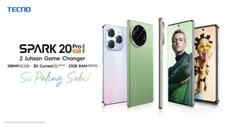 2 Jutaan Game Changer, TECNO SPARK 20 Pro Series Si Paling Sabi Ajak Anak Muda Berkreasi Resmi 27 Februari