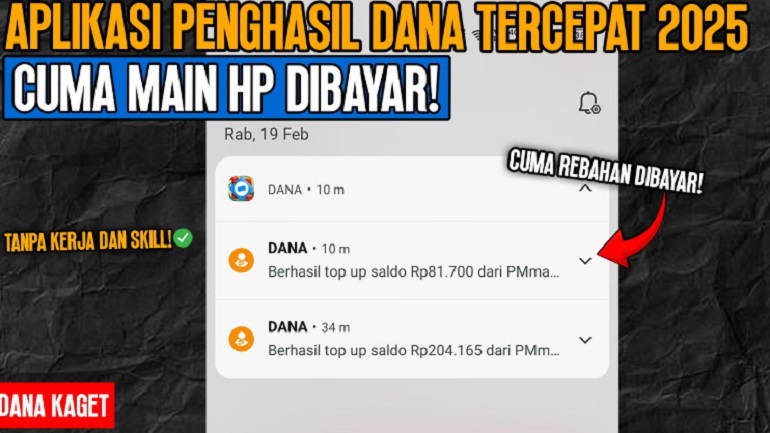 Dapet 300 Ribu Rupiah Secara Cuma-Cuma dari Aplikasi Penghasil DANA Tercepat, Ikuti Tutorial Withdraw Disini