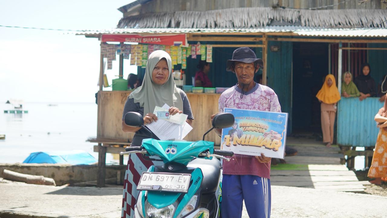 Berkah Beli Motor YAMAHA MIO M3, Kader Posyandu Asal Kabupaten Poso Mendadak Jadi Miliarder