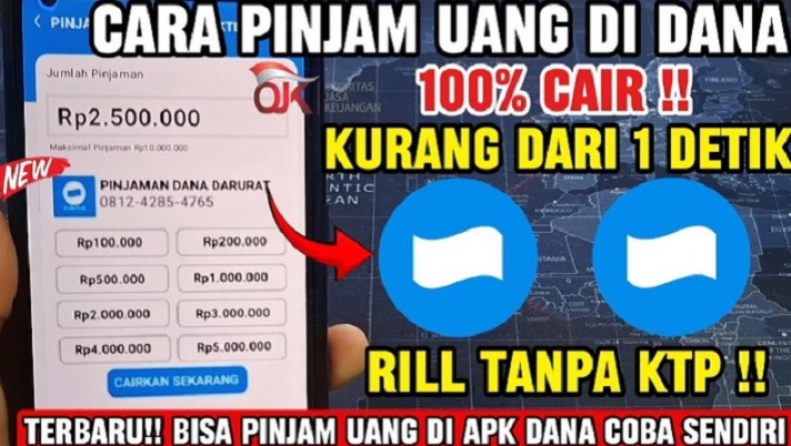 Tanpa Slik OJK dan BI Checking, Ini Cara Aktifkan Pinjaman Saldo Dana 2,5 Juta Rupiah di Aplikasi Tanpa KTP